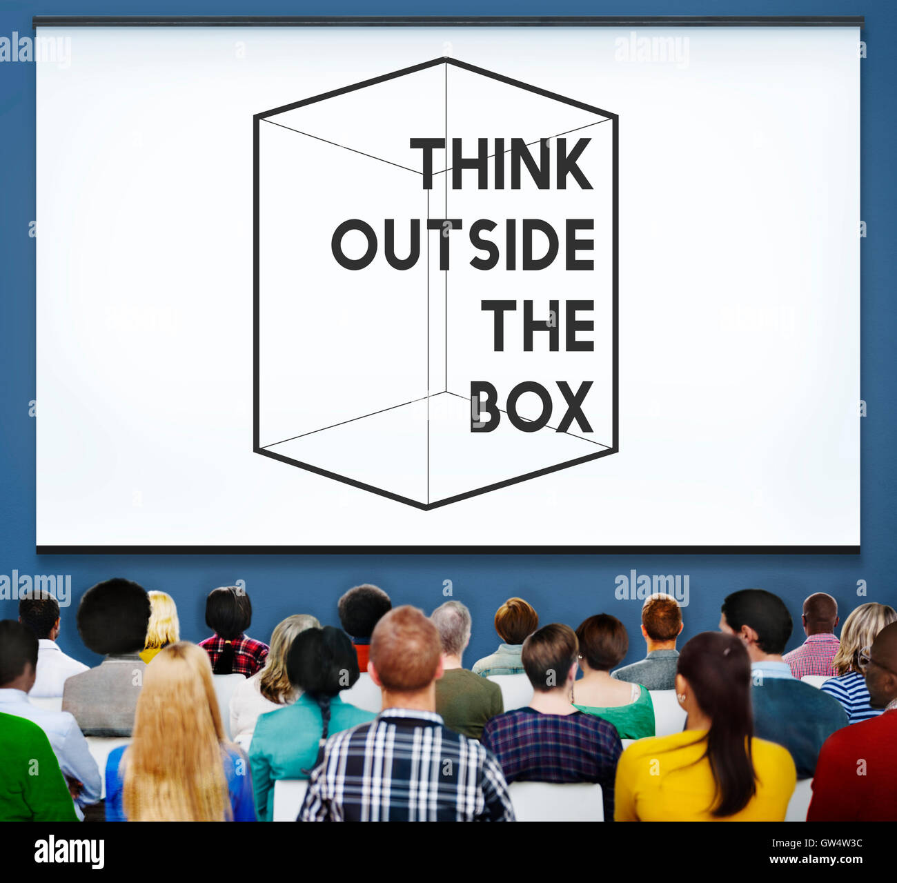 Thinking Out Of The Box Concept Stock Photo - Alamy