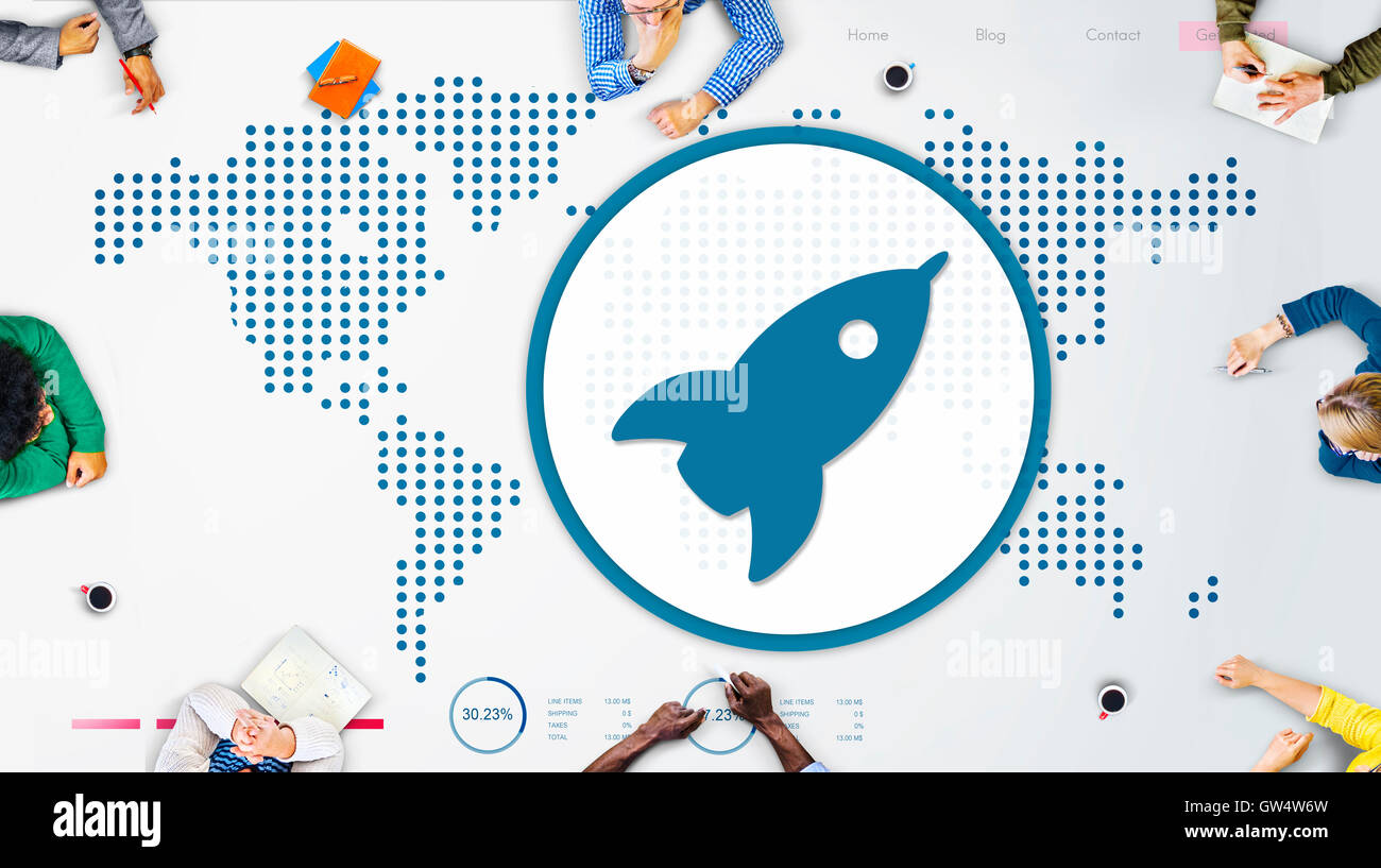 Startup Launch New Business Growth Success Concept Stock Photo - Alamy
