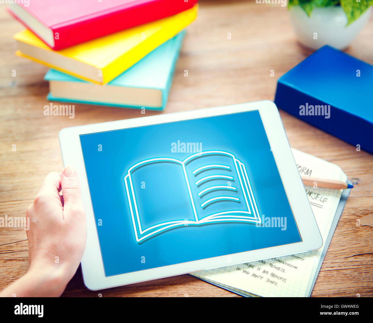 Digital Device Display Network Social Technology Concept Stock Photo