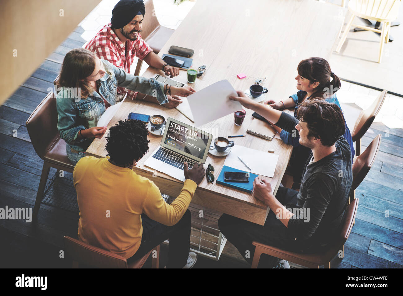 Business Meeting Brainstorming Startup Planning Concept Stock Photo - Alamy