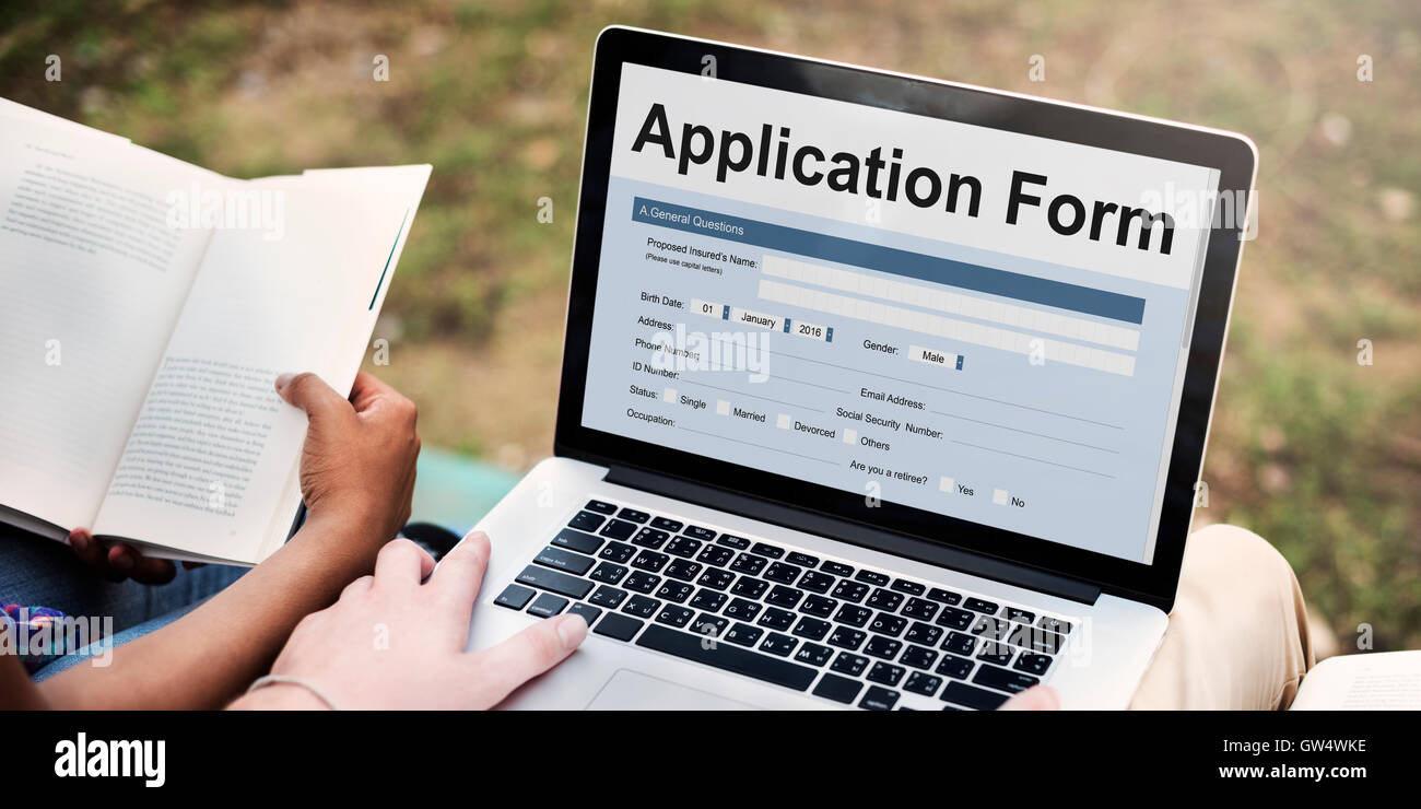 Application Form Information Employment Concept Stock Photo