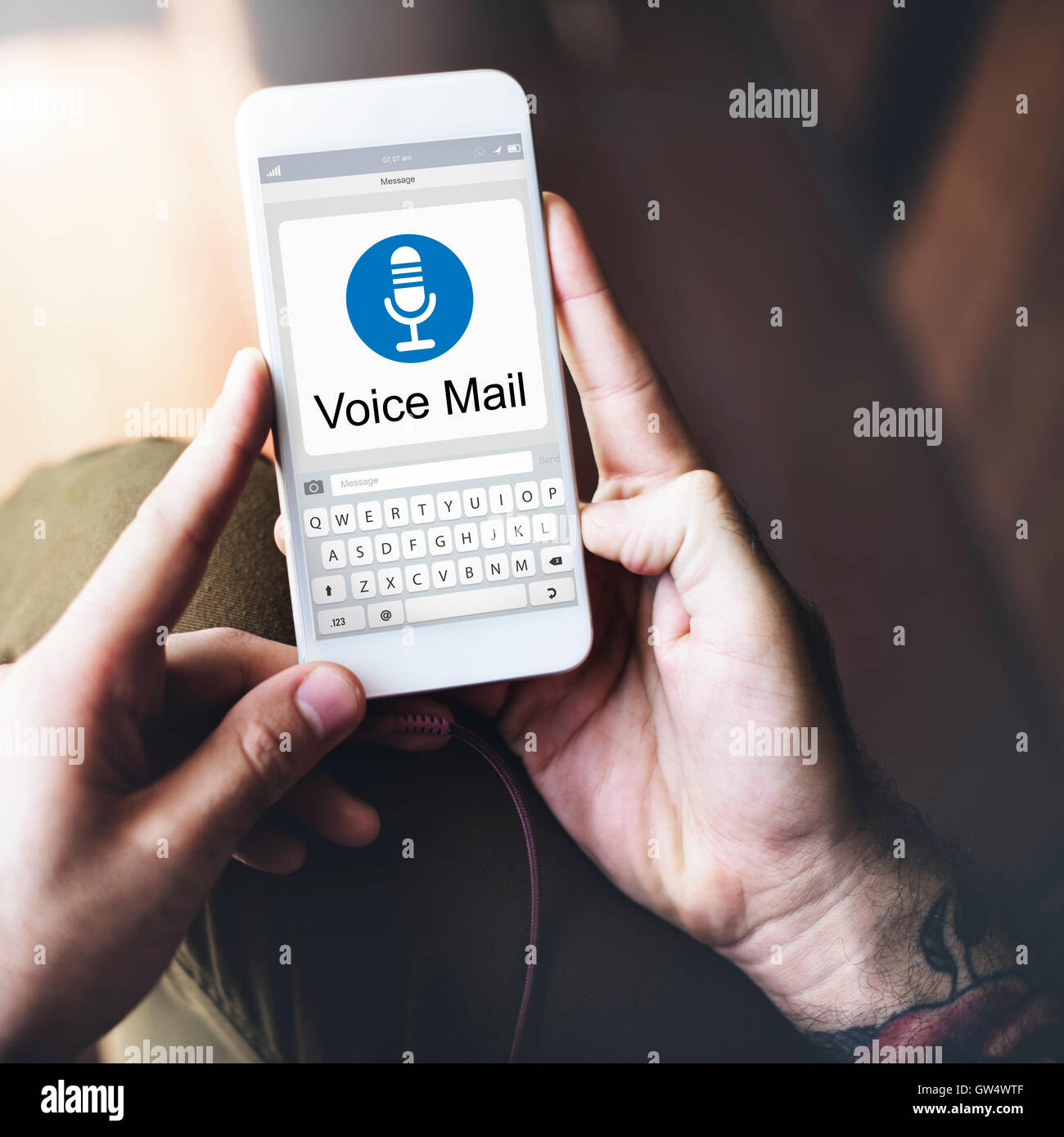 Voice Mail Message Notification Communication Concept Stock Photo Alamy