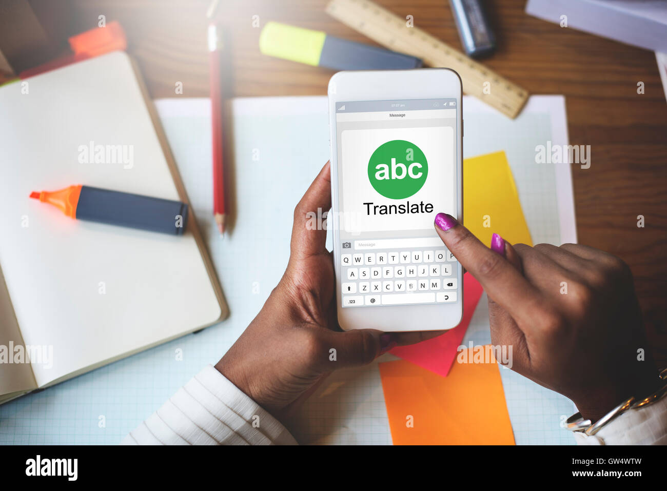 Digital Translate Application Online Concept Stock Photo Alamy