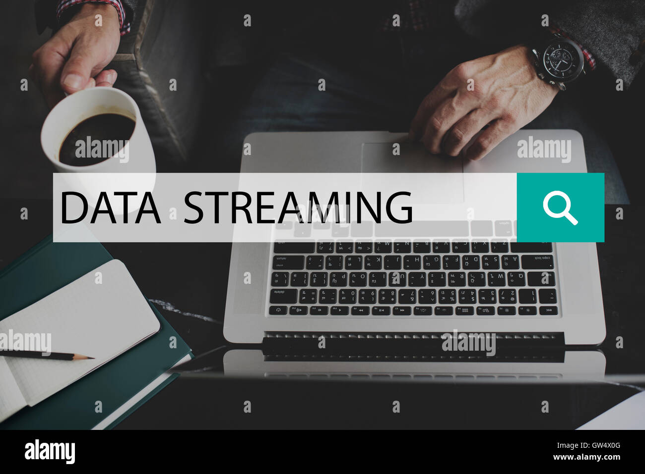 Data Streaming Media Connection Concept Stock Photo - Alamy