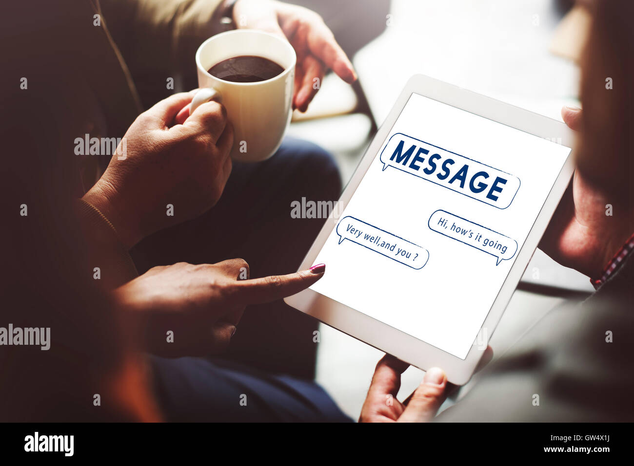 Communcate Message Message Text Mail Chat Communication Concept Stock Photo - Alamy