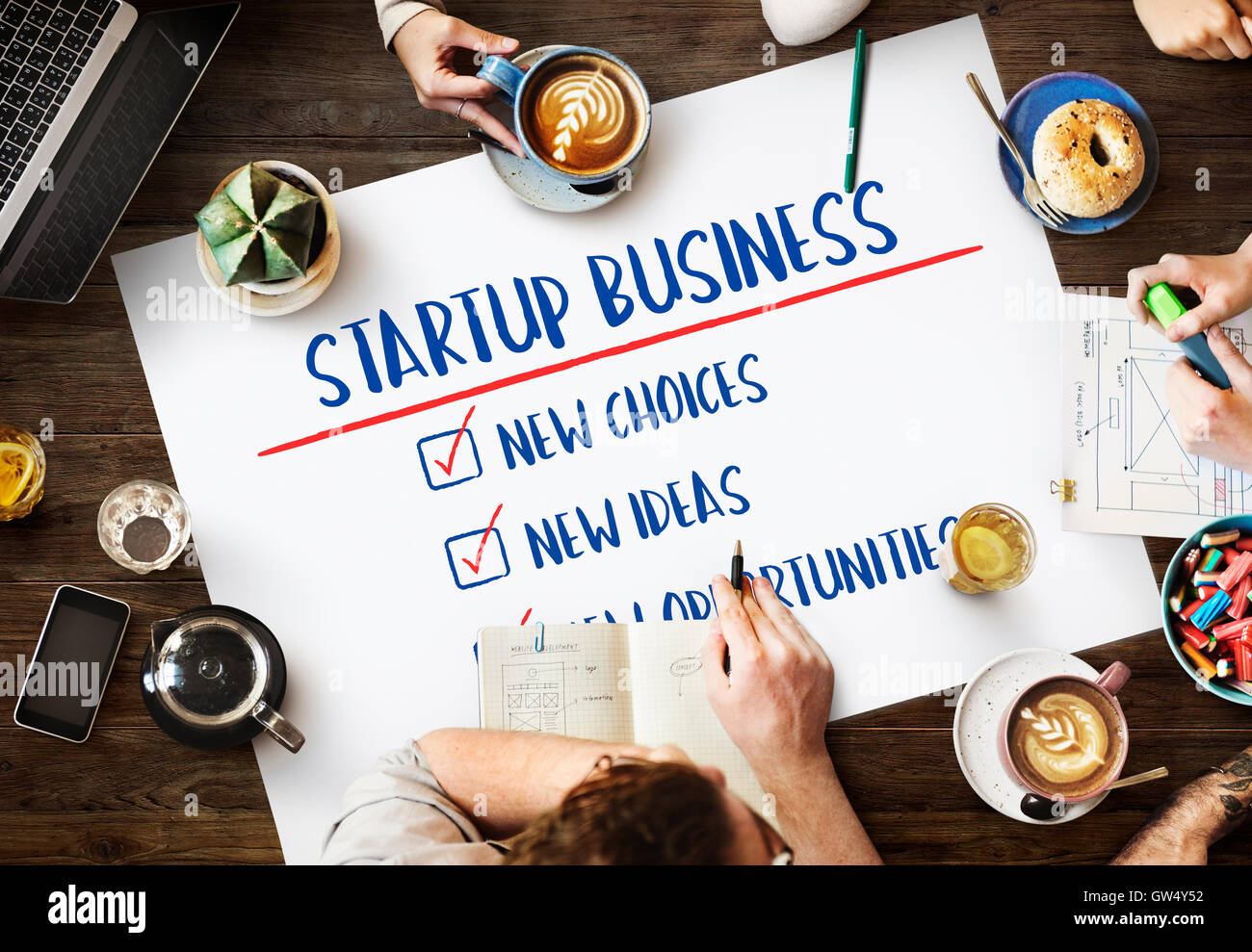 New Startup Business Opportunities Ideas Concept Stock Photo - Alamy