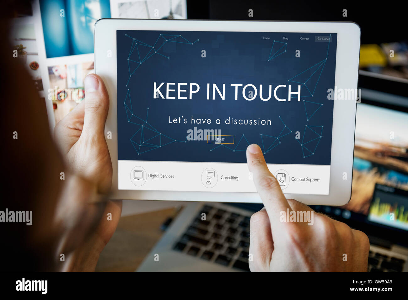 Contact Register Feedback Support Help Concept Stock Photo - Alamy