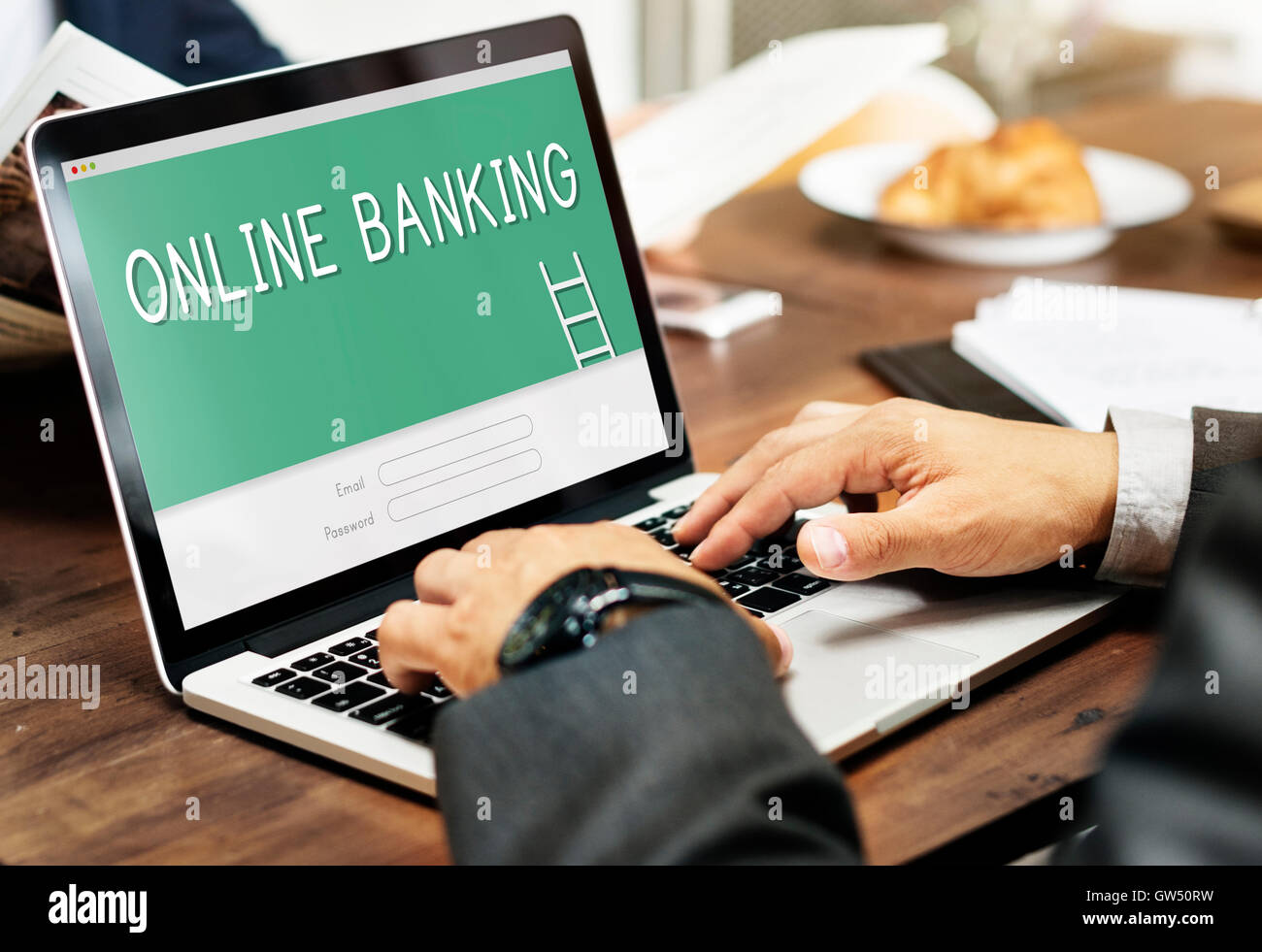 Online Banking Accounting Financial Concept Stock Photo