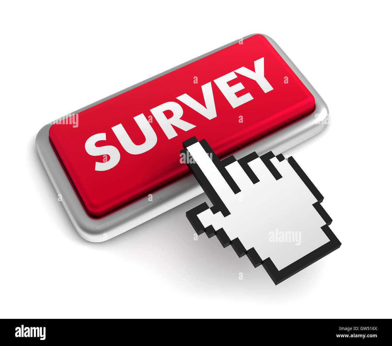 survey keyboard concept 3d illustration Stock Photo - Alamy