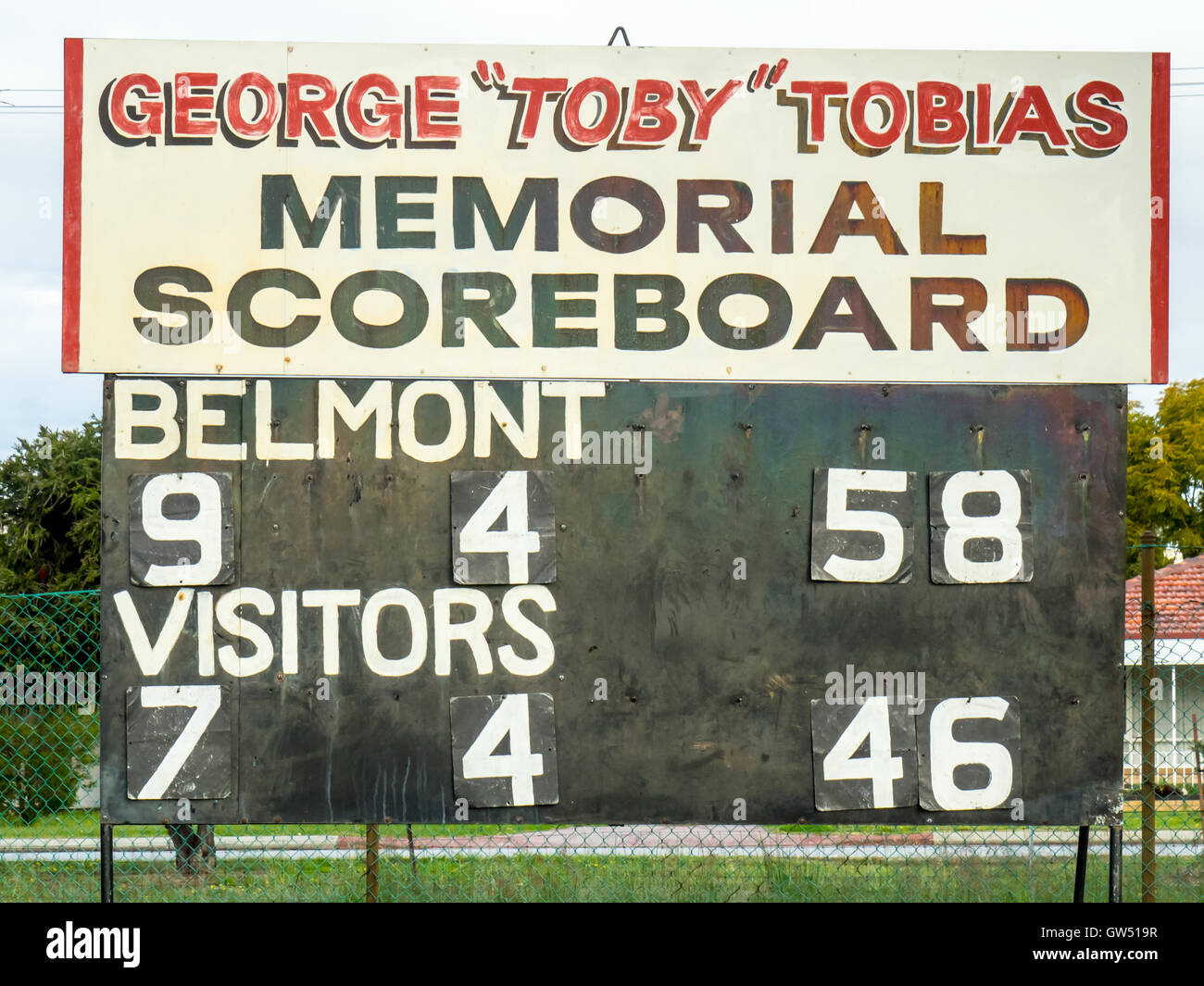 Australian rules football, WAAFL Grade D Grand Final game scoreboard