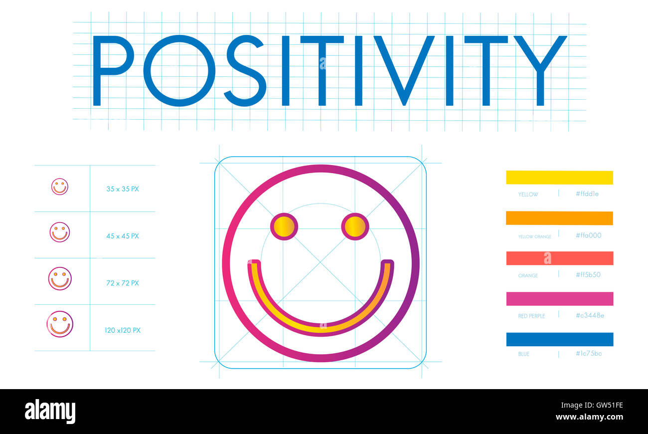 Positive Thinking Happiness Lifestyle Concept Stock Photo