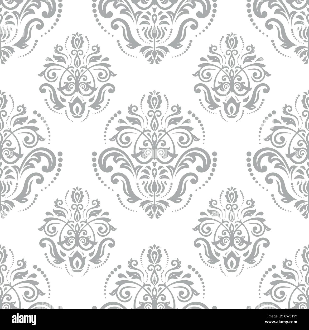 Seamless Vector Baroque Pattern Stock Vector Image & Art - Alamy