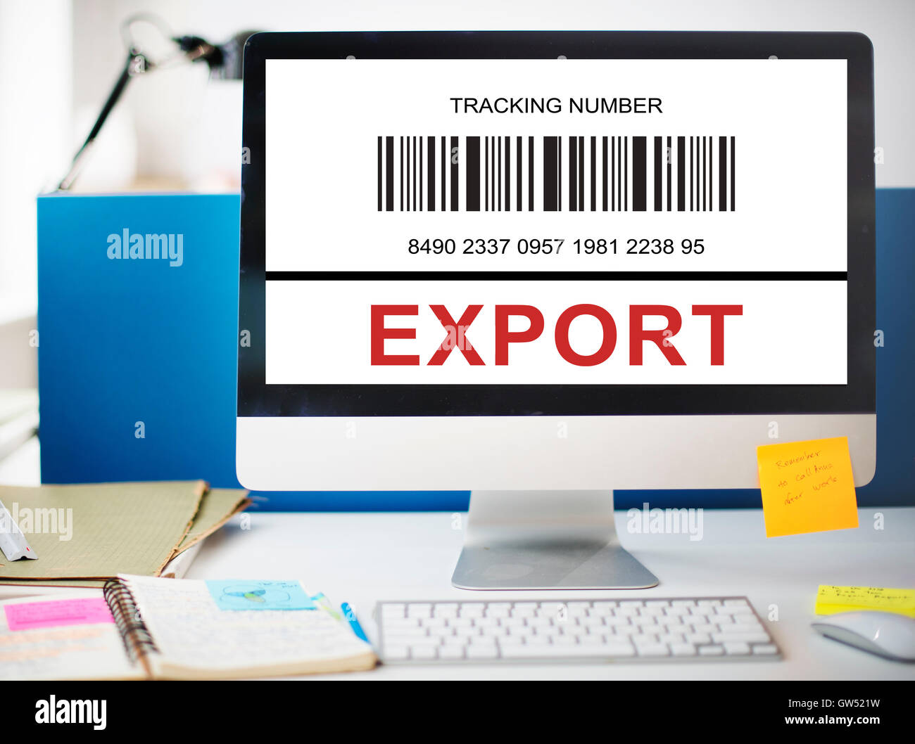 Bar Code Order Tracking Number Concept Stock Photo - Alamy