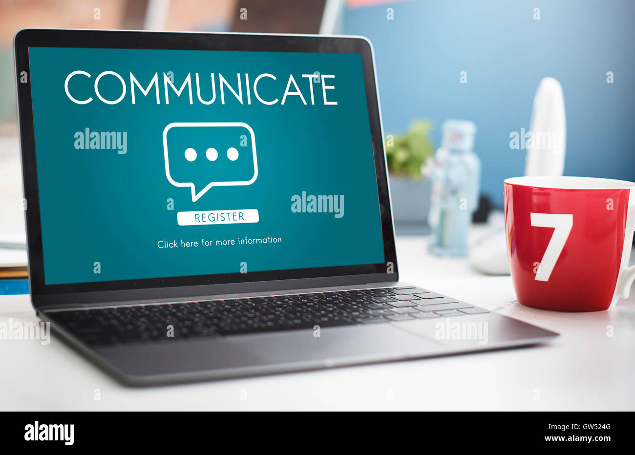 Communicate Speech Technology Connection Stock Photo Alamy