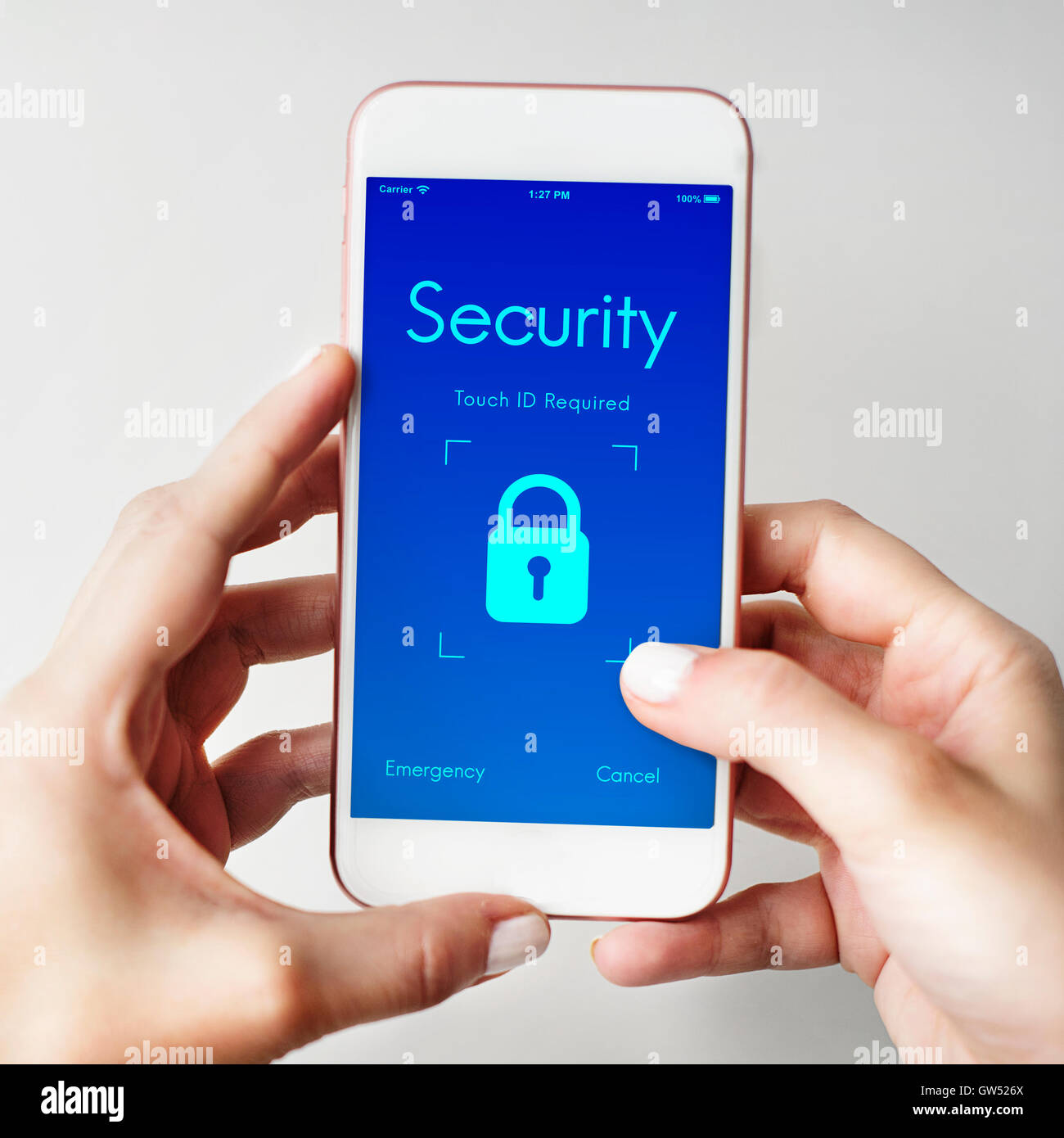 Digital Security Lockscreen Concept Stock Photo Alamy