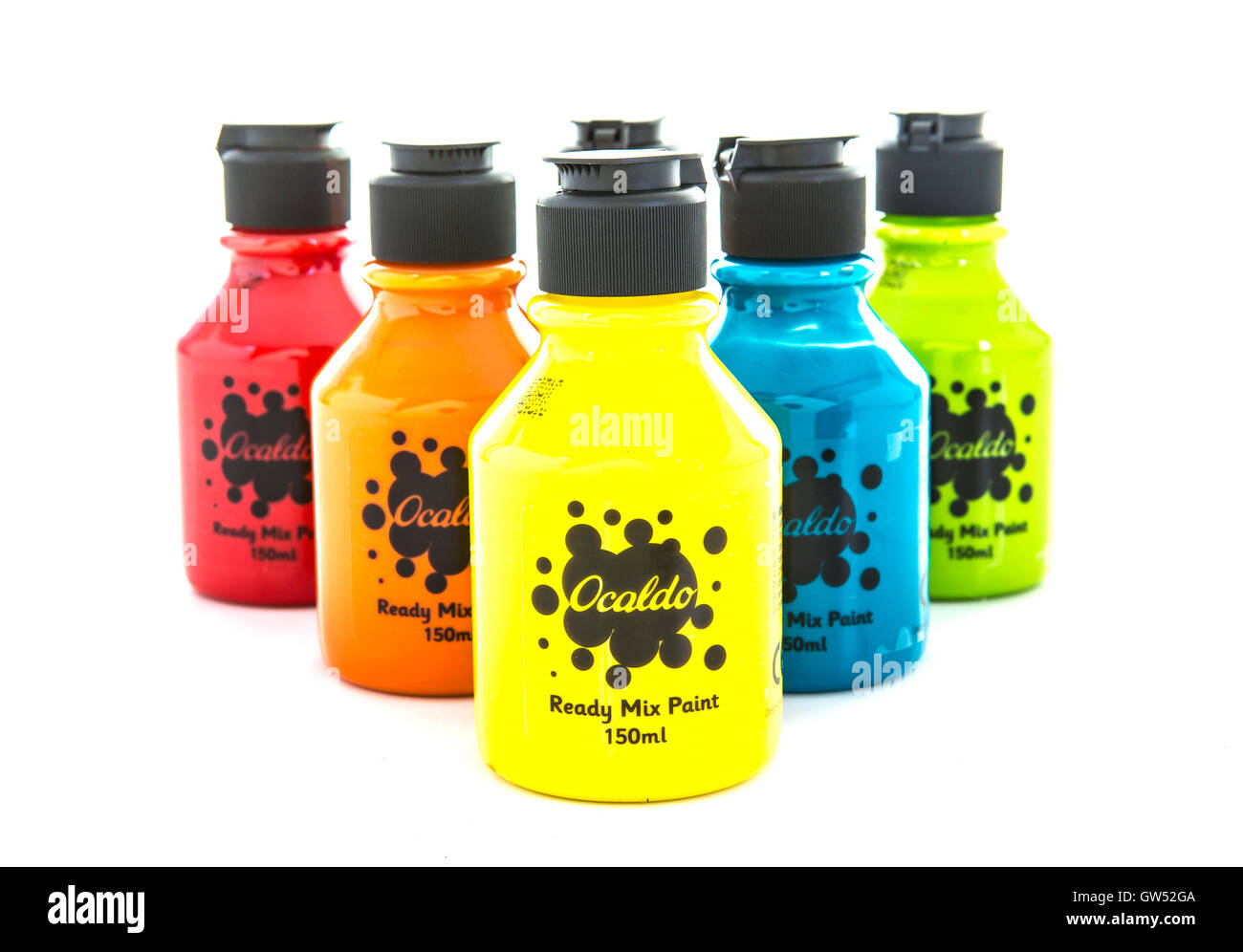 Ocaldo Ready Mixed Hobby Paints on a white background Stock Photo Alamy