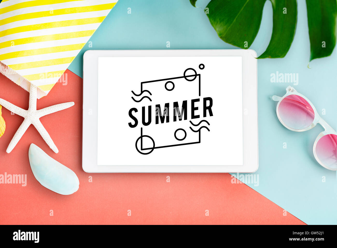 Summer Vacation Fun Concept Stock Photo