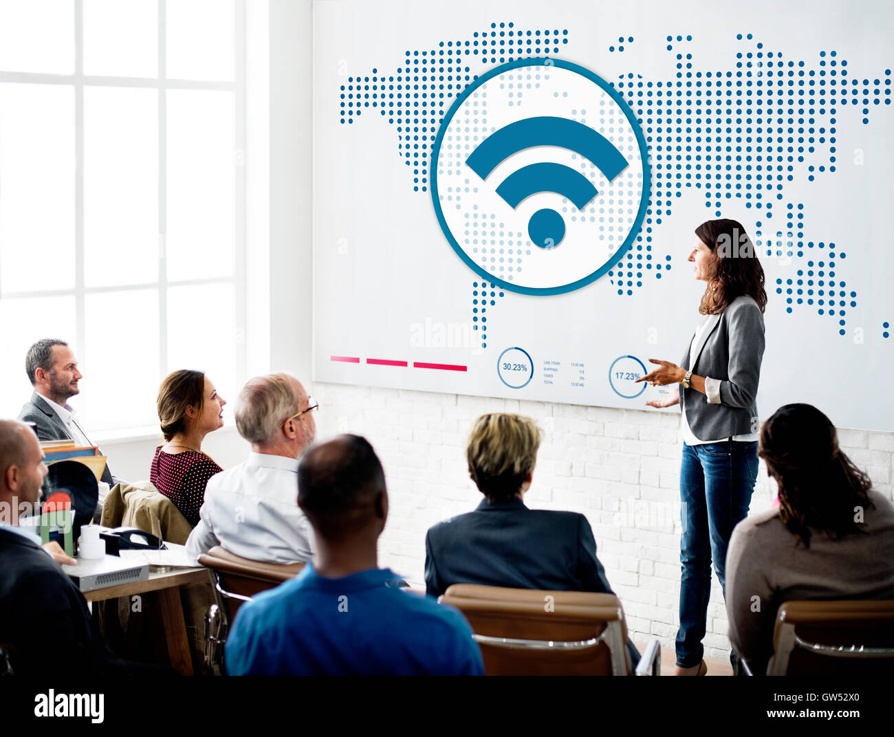Global Communications Wireless Technology Connection Concept Stock Photo