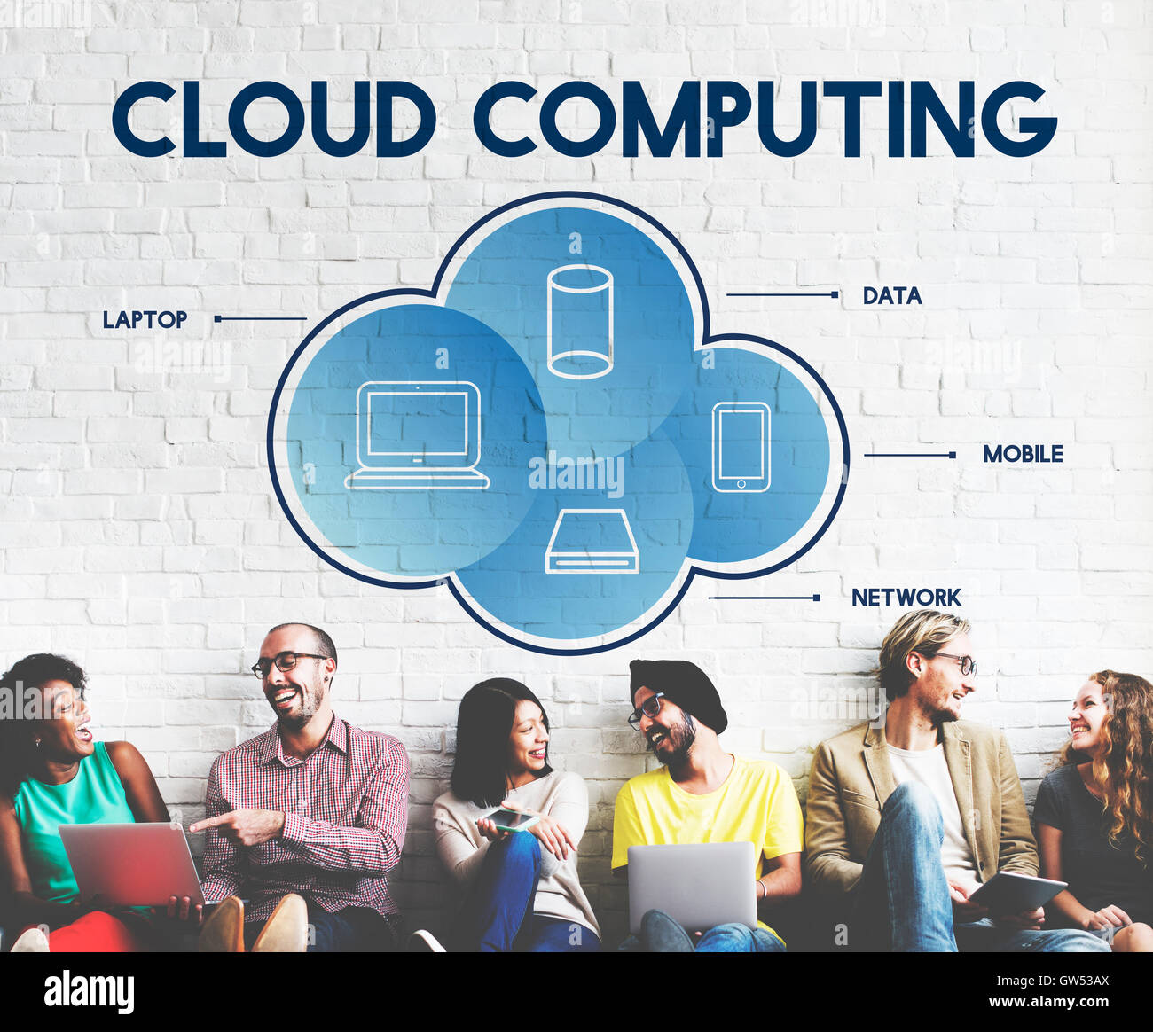 Cloud Computing Data Networking Connection Technology Concept Stock ...