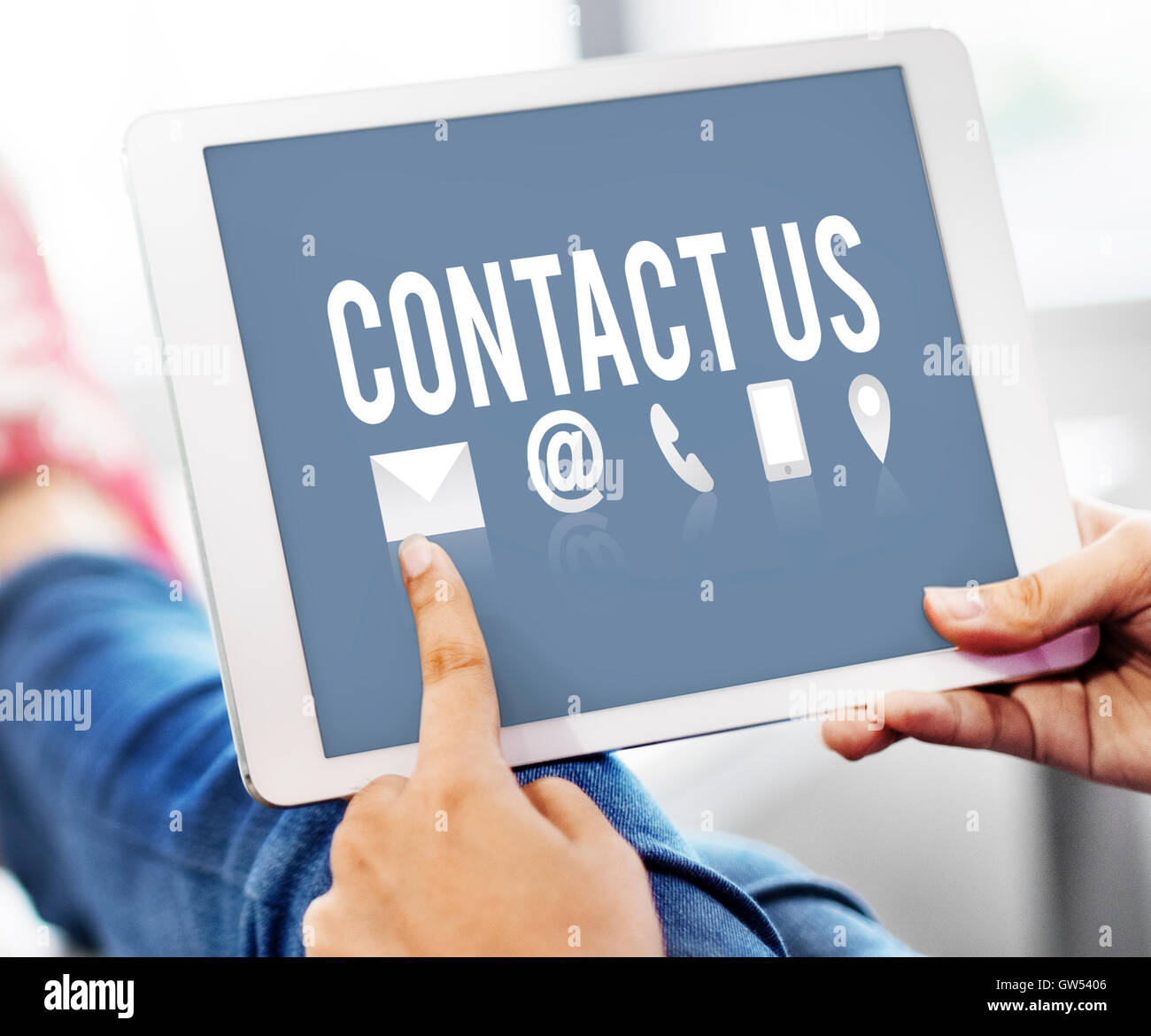 Contact Register Feedback Support Help Concept Stock Photo - Alamy