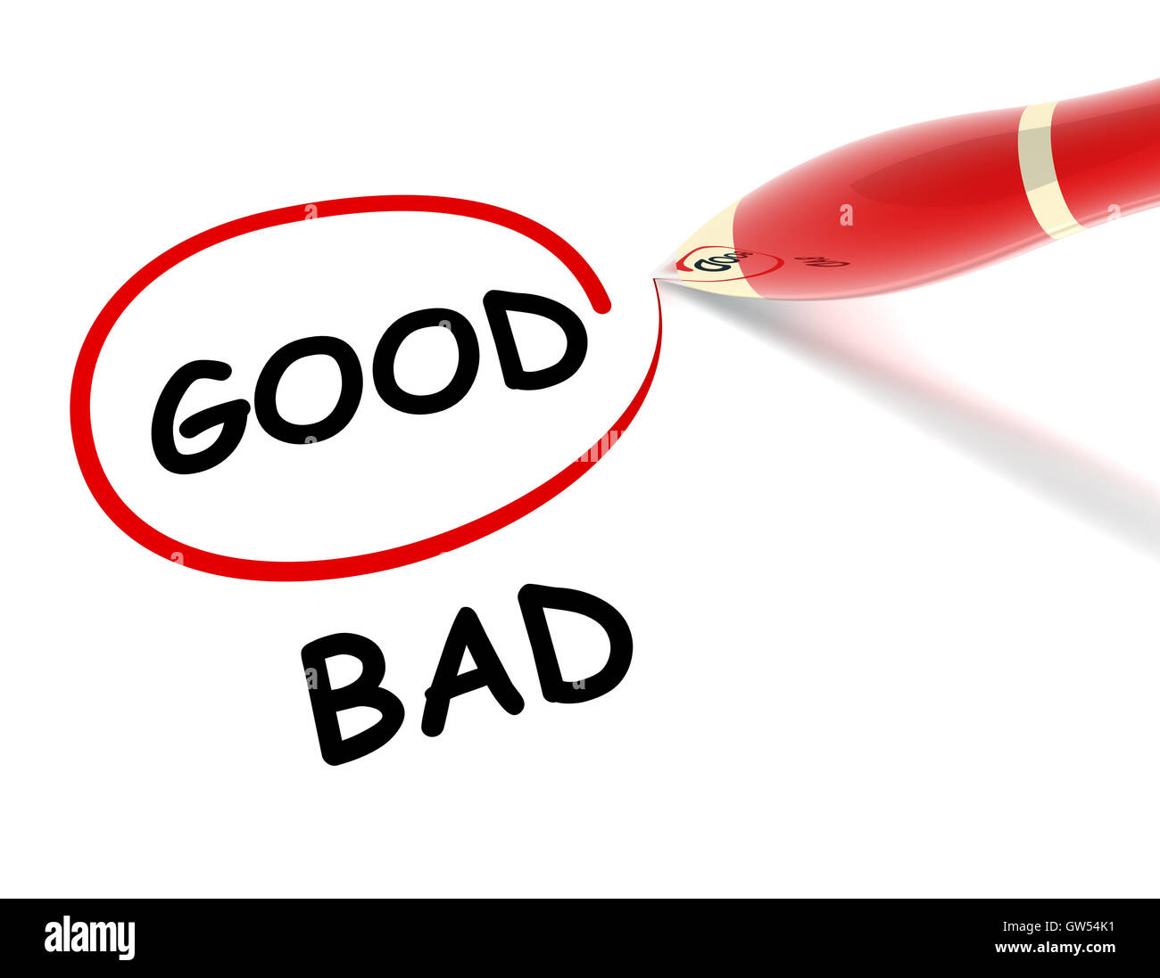 Bad good Cut Out Stock Images & Pictures - Alamy