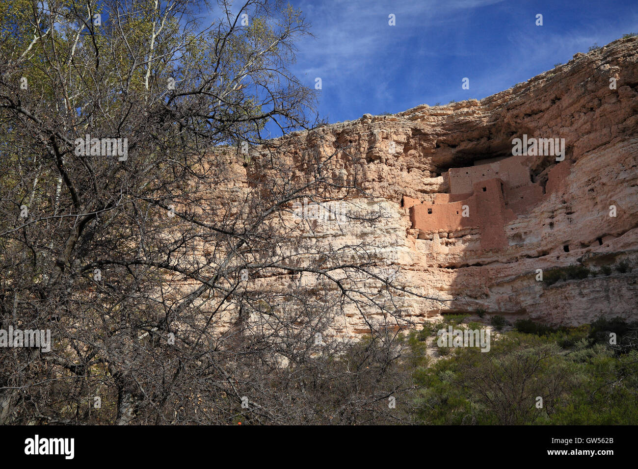 Montezuma Castle National Monument protects near Camp Verde, Arizona