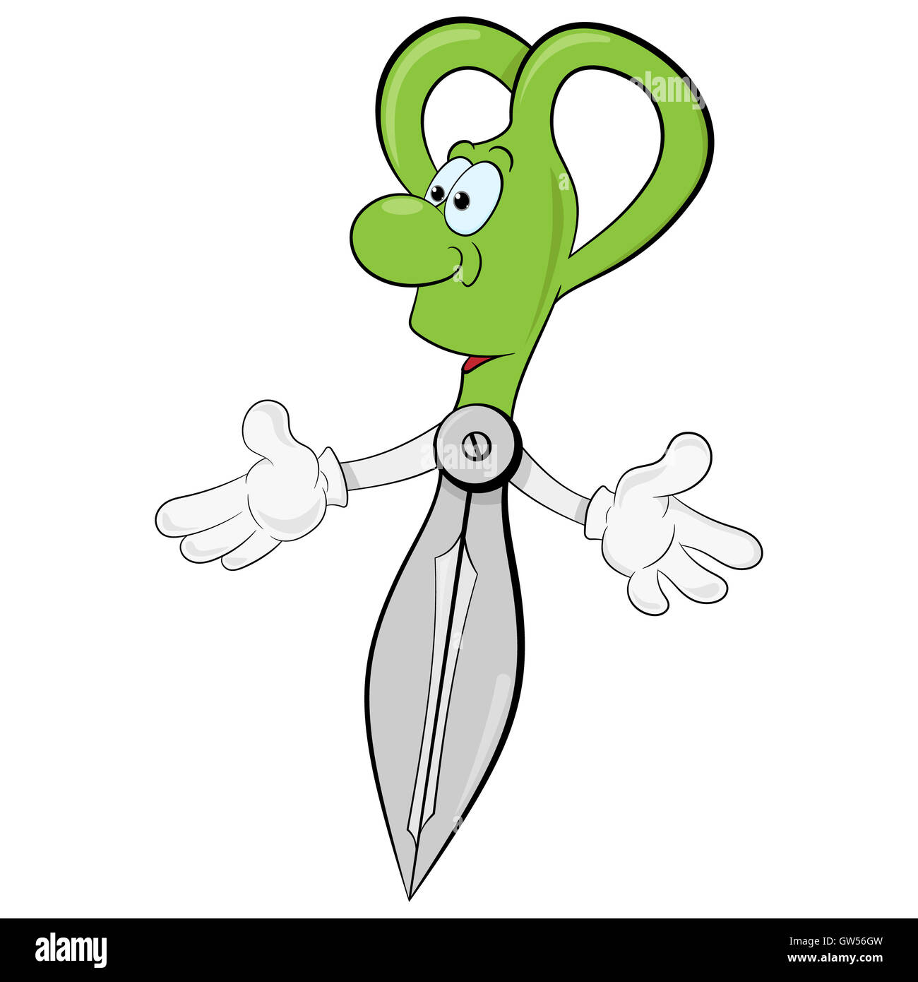 Cartoon scissors hi-res stock photography and images - Alamy