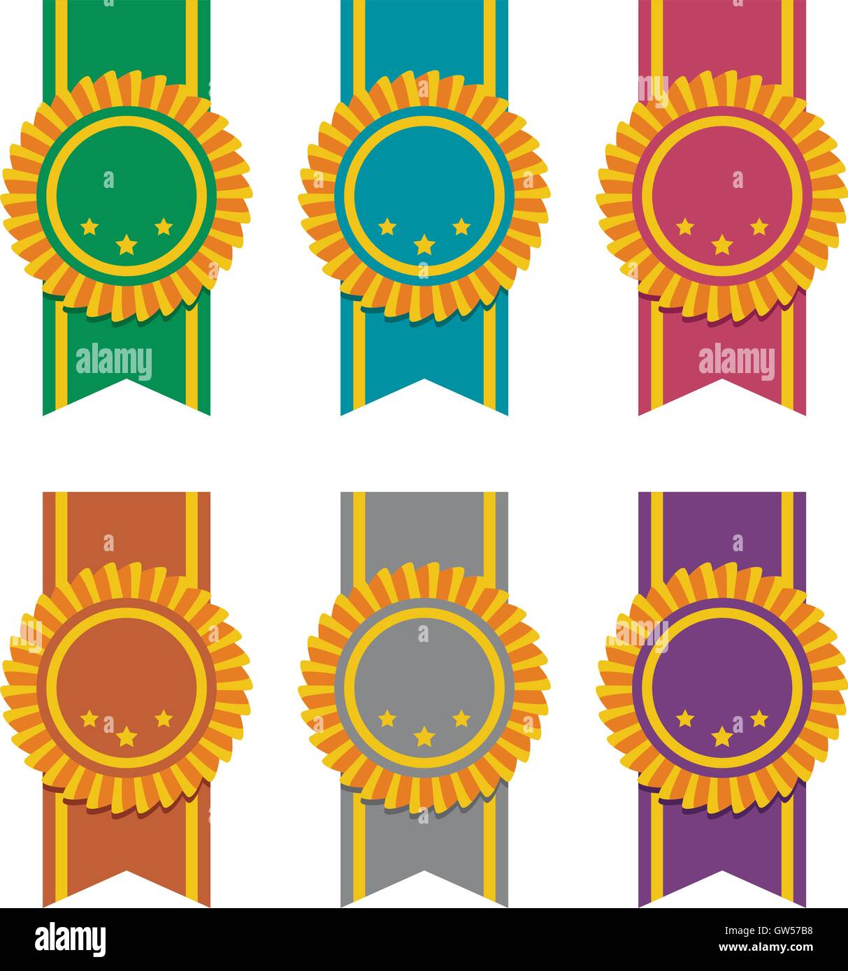 vector set of ribbon badges Stock Vector Image & Art Alamy