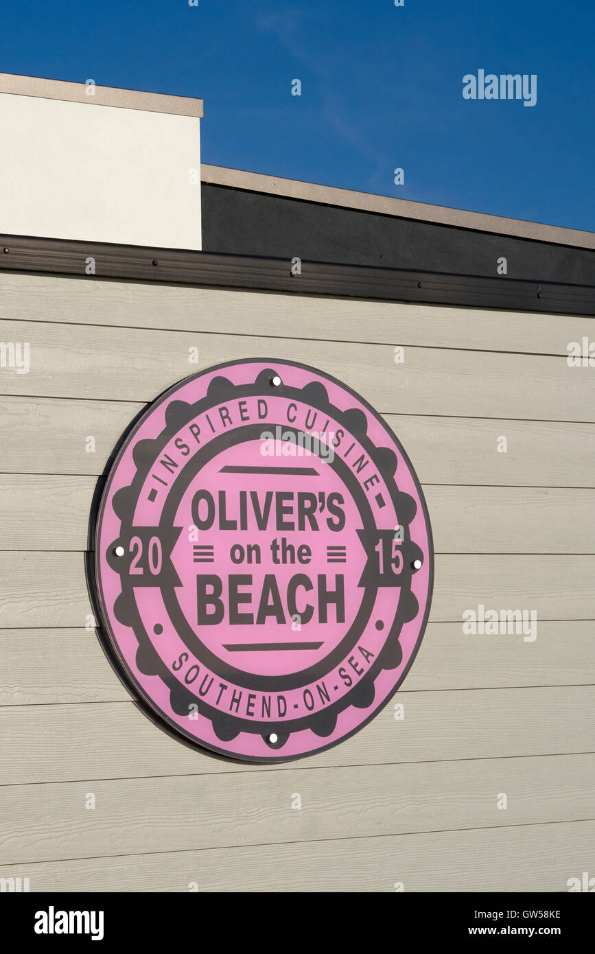 Olivers On The Beach. Southend On Sea, Essex, UK. End of 2016 Summer