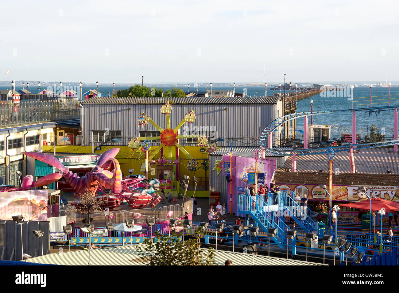 Adventure Island, Southend On Sea, Essex, UK. End of 2016 Summer Stock Photo