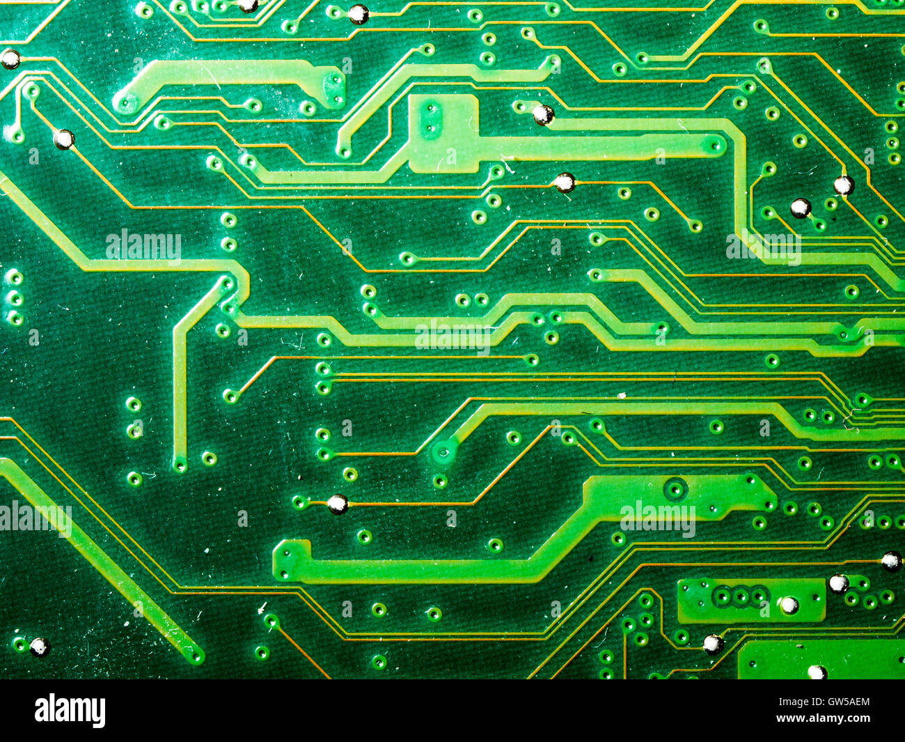 Detail of a notepad mother board Stock Photo