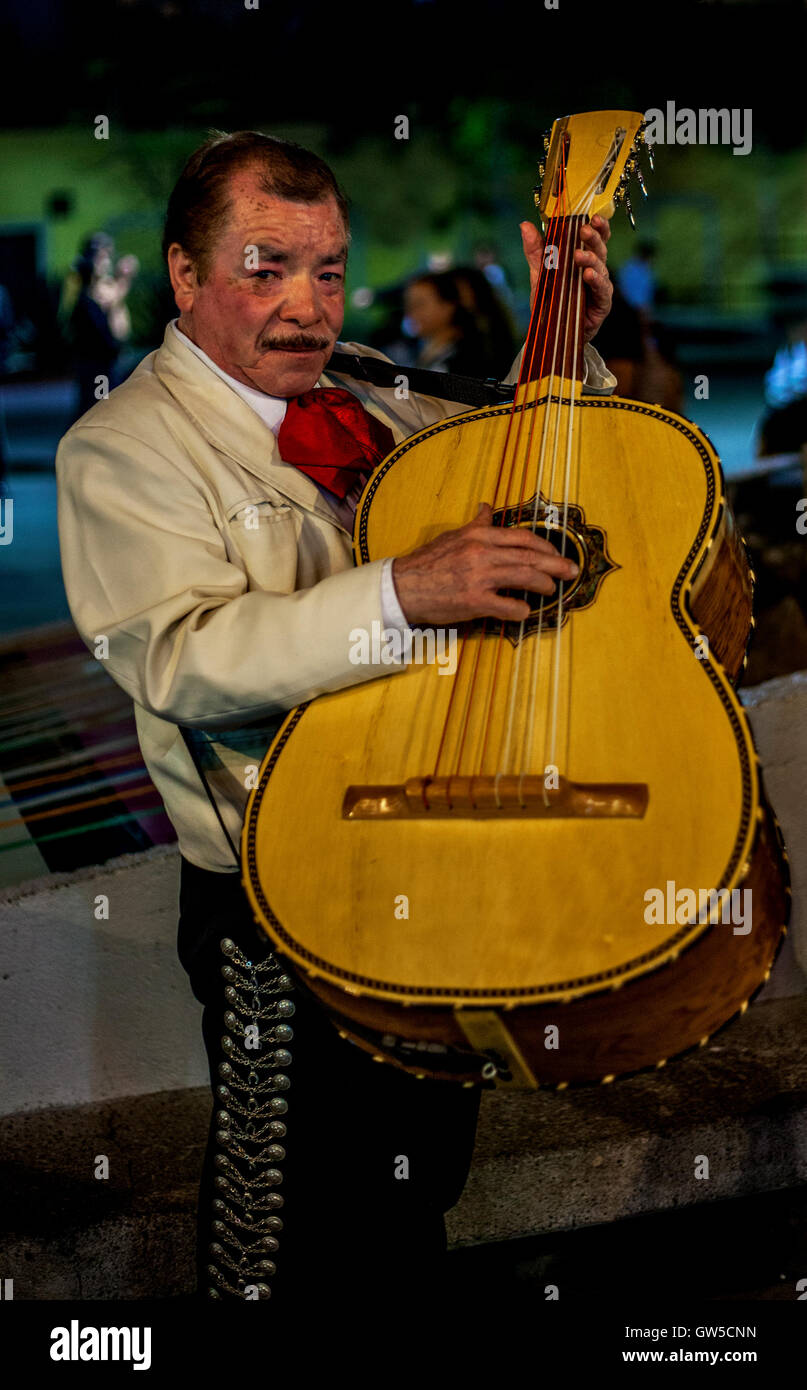 Mariachi Guitarist Mexico City Stock Photo Alamy