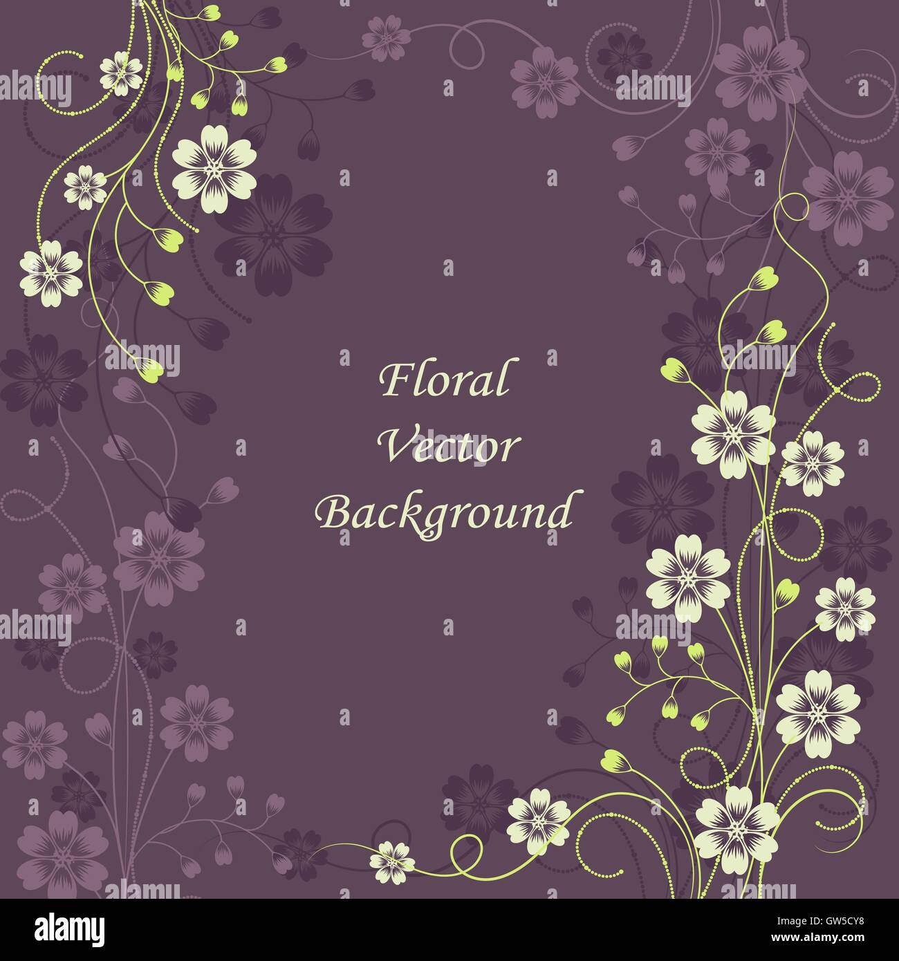 Beautiful violet white wedding Stock Vector Images - Alamy