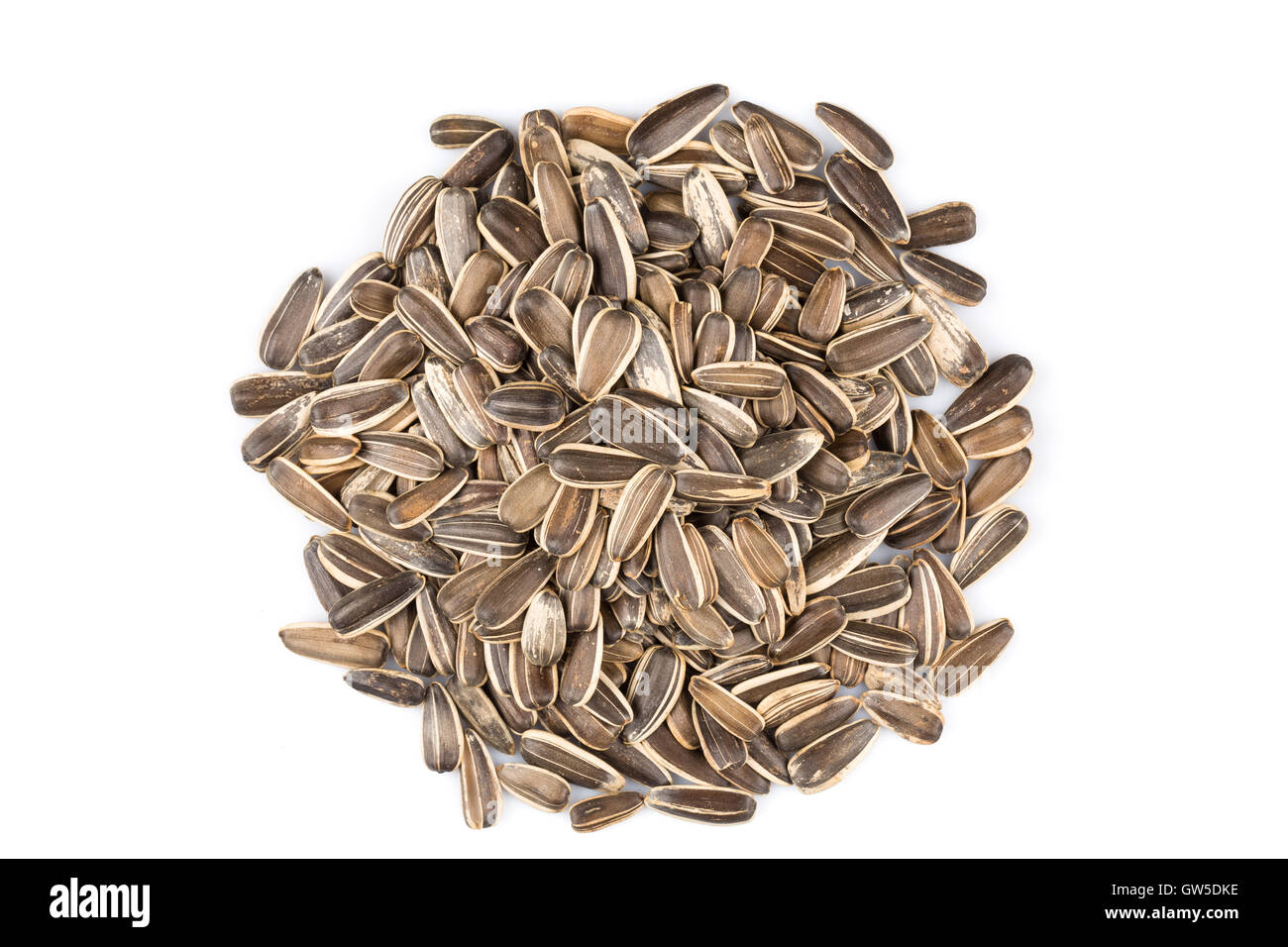 sunflower seeds pile isolated on white background Stock Photo - Alamy