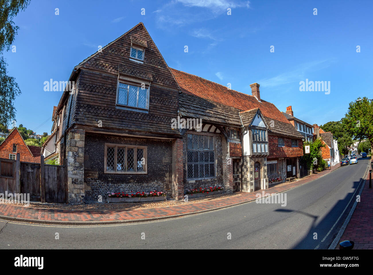 Anne of Cleves House, Southover High Street, Lewes Stock Photo