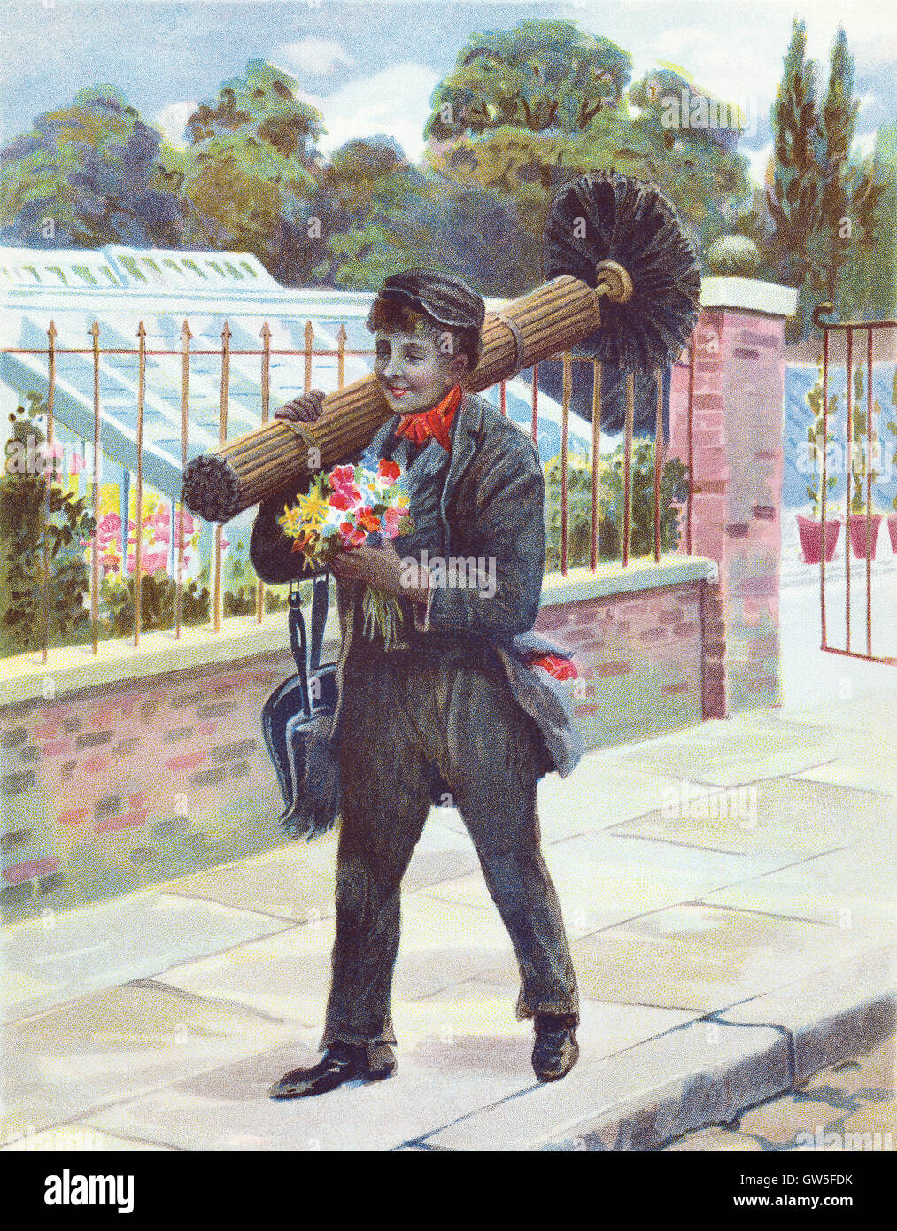 Edwardian chimney brush hires stock photography and images Alamy