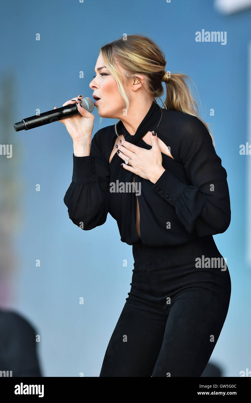Leann Rimes performing at Radio 2 Live in Hyde Park, in Hyde Park ...