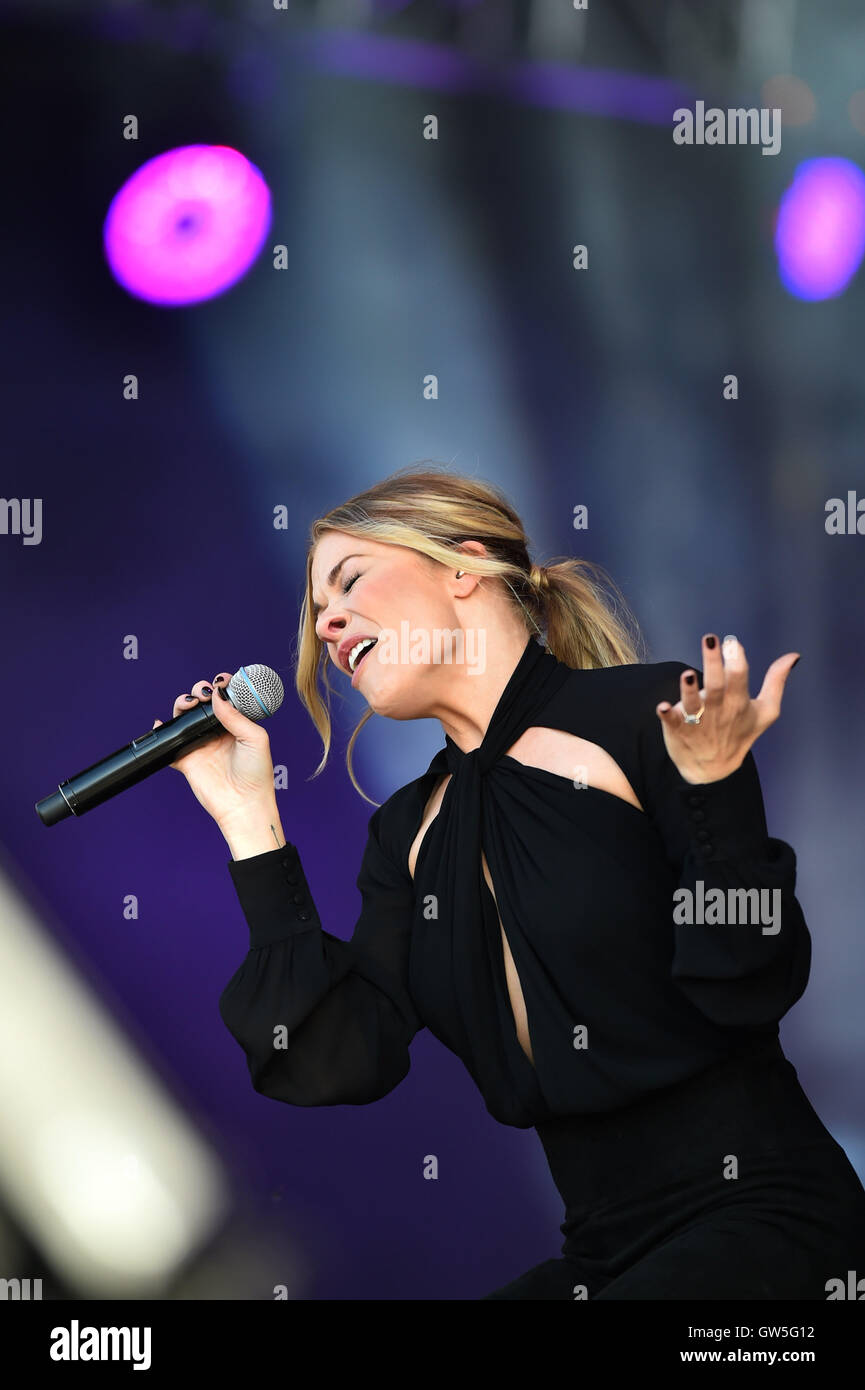 Leann Rimes performing at Radio 2 Live in Hyde Park, in Hyde Park ...