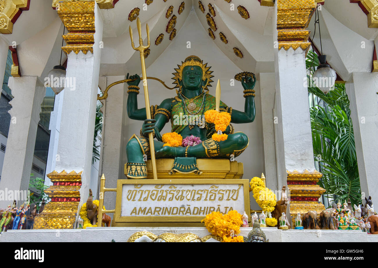 The Lord Indra Shrine in Bangkok, Thailand Stock Photo