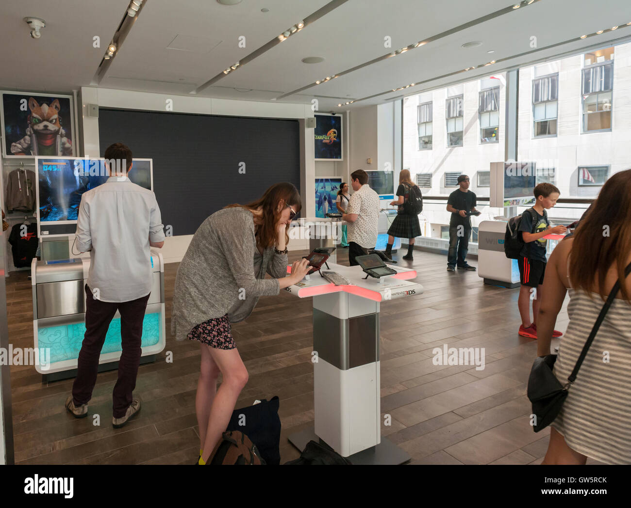 Mario Store Rockefeller Center The Nintendo New York store in Rockefeller Center in New York on ...