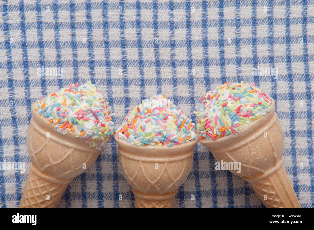 Ice cream shaped high calorie sweet snack Stock Photo Alamy