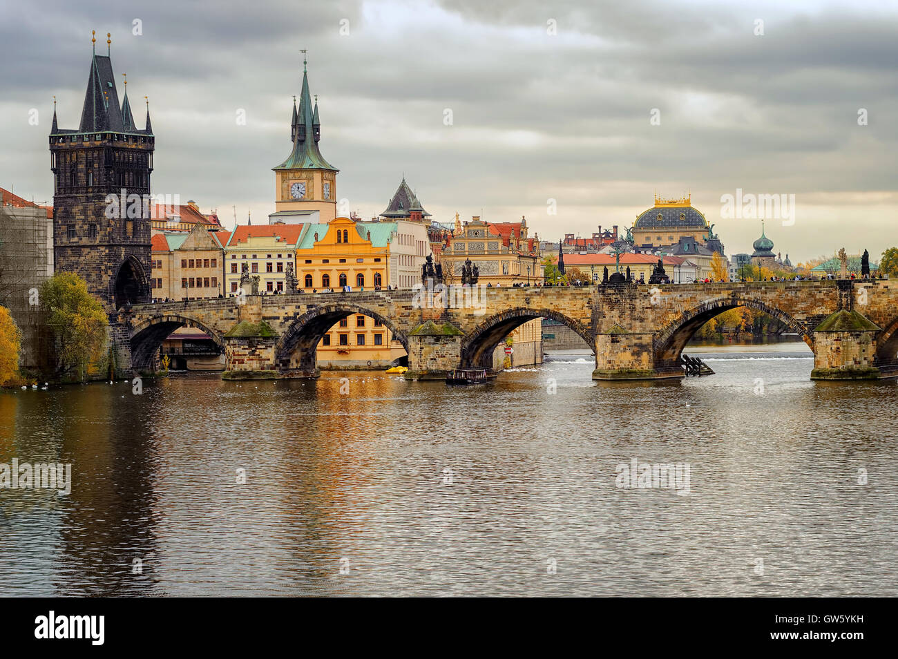 Charles bridge medieval stone hi-res stock photography and images - Alamy