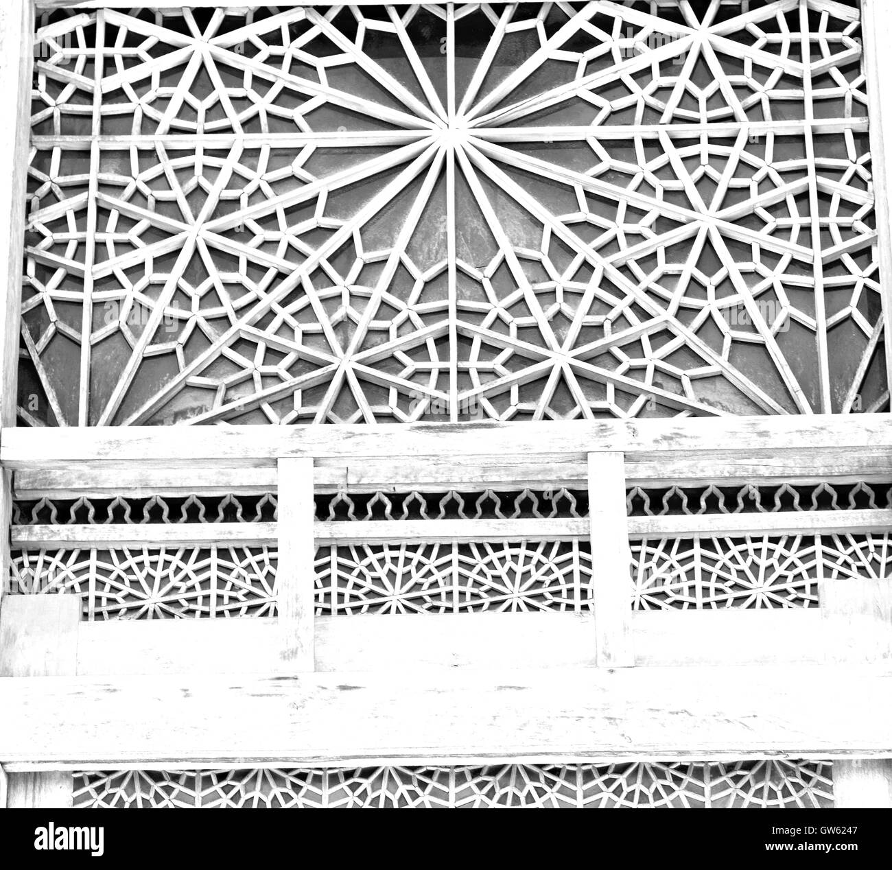 blur in iran shiraz the old persian   architecture window and glass in background Stock Photo