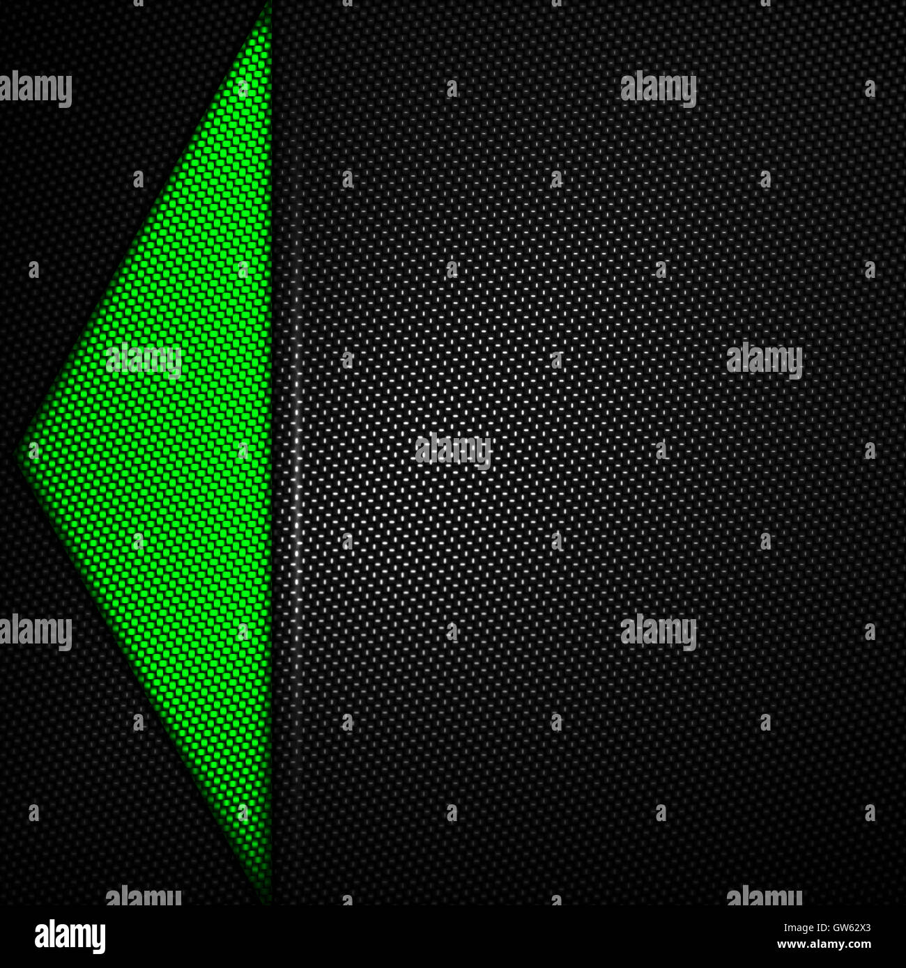 green carbon fiber background. 3d illustration material design. racing