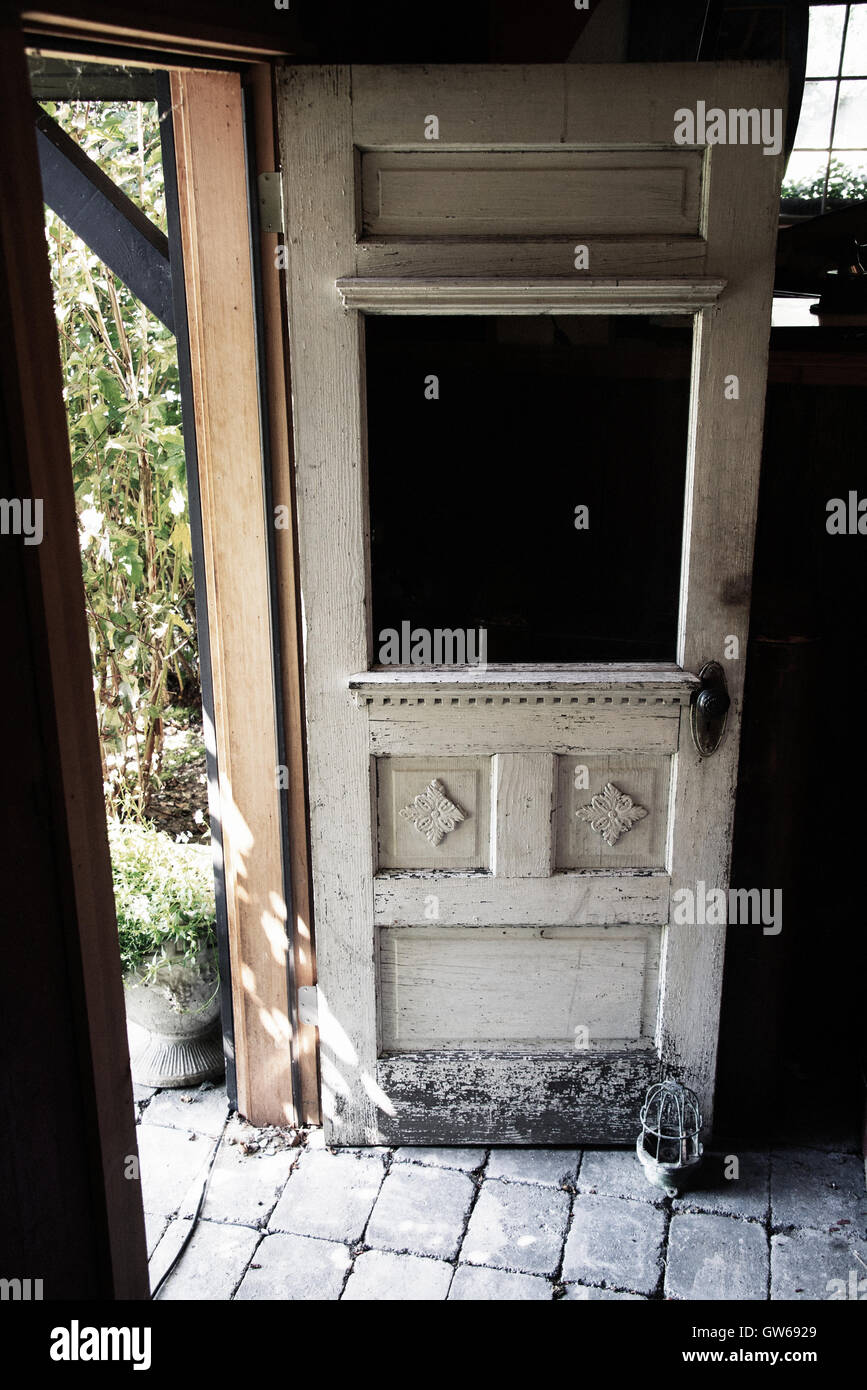 Old Wood Door Propped Open Stock Photo 118767441 Alamy