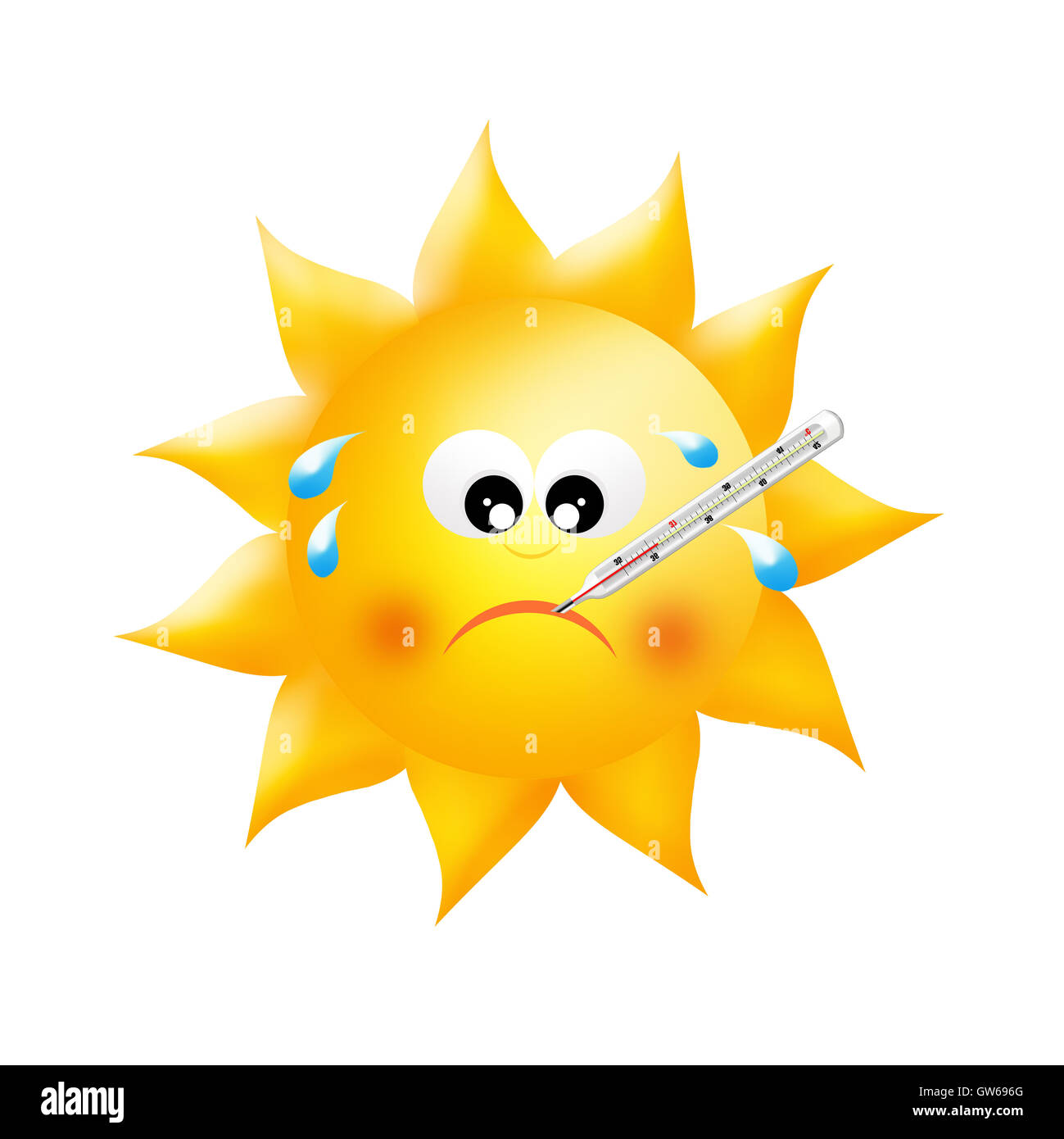 sun with a fever Stock Photo Alamy