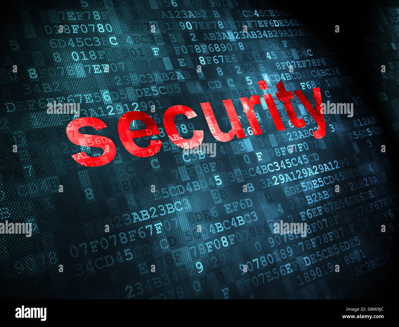 Protection concept: Security on digital background Stock Photo - Alamy