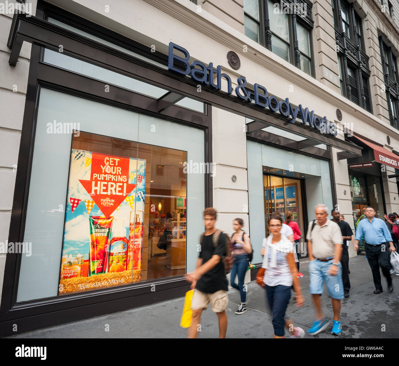 A Bath & Body Works store in New York on Thursday, September 1, 2016. L  Brands reported comparable sales in August that climbed 2% despite a drop  in Victoria's Secret sales. The