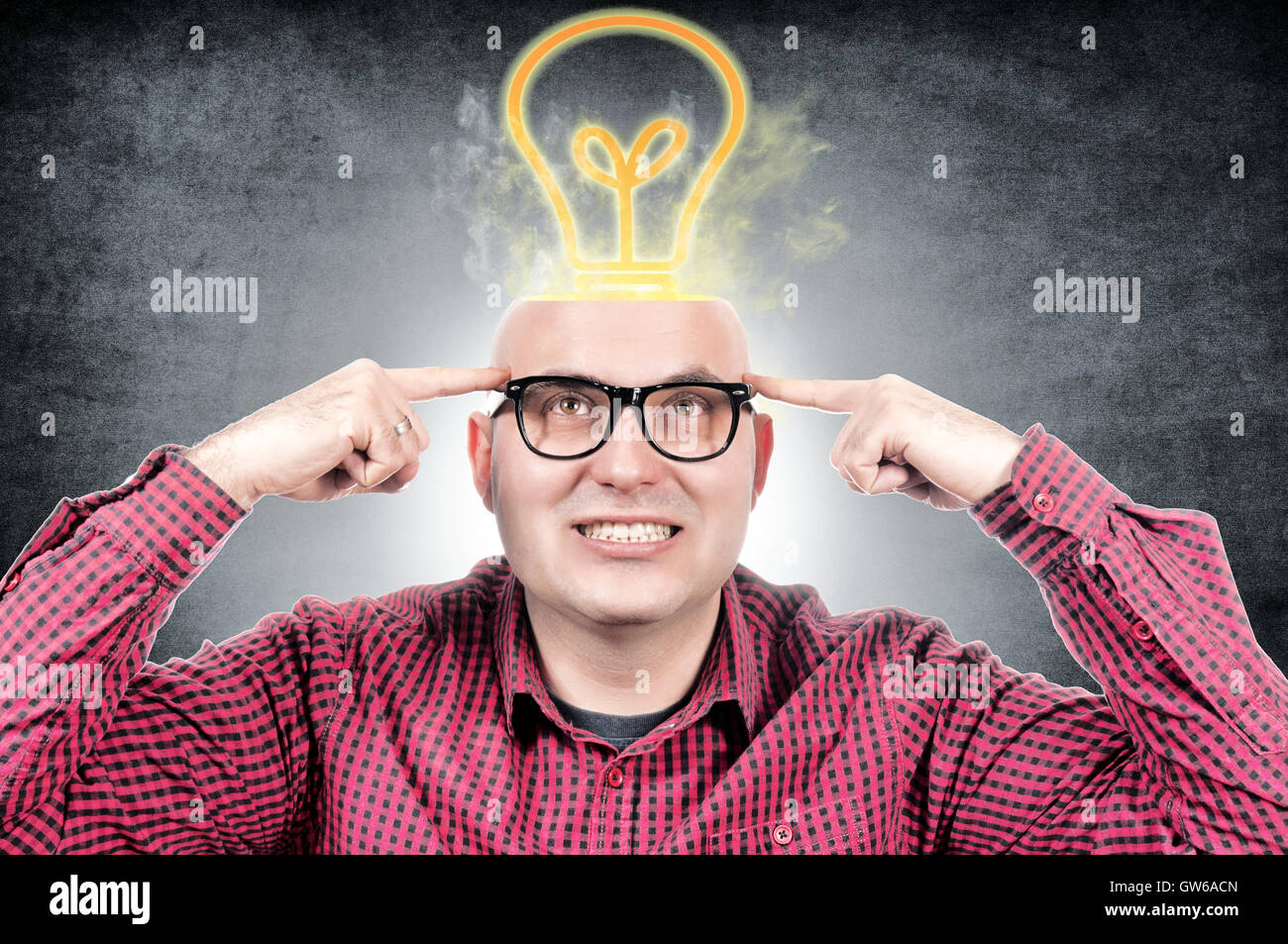 Man with idea Stock Photo Alamy