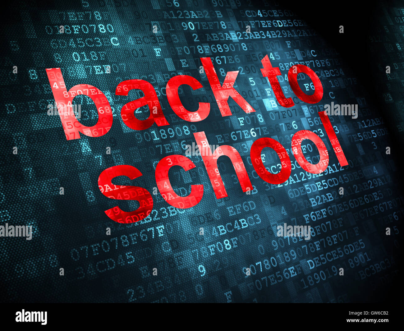 Education concept: Back to School on digital background Stock Photo - Alamy